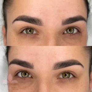 Cejas efecto polvo
