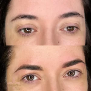 Cejas efecto polvo